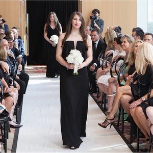 BCBG black gown
